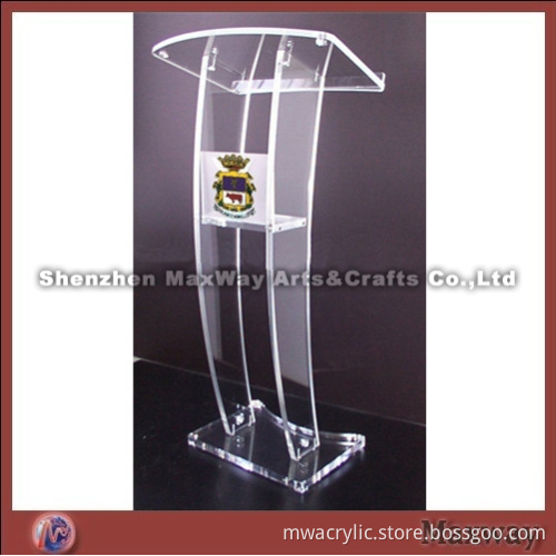 Clear Stable Acrylic Church Speech Lectern